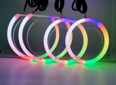 Para BMW X1 E84 10-14 Cabeza halógena Flow Chasing RGB halo ring Luz de color de ensueño Foto 1 de 4