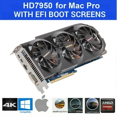 Apple Mac Pro AMD Radeon HD 7950 3GB PCI-E Video Card OSX  Mojave Big Sur 7950 - Image 1 of 4