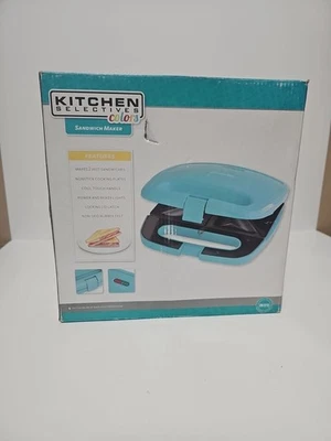 Platos antiadherentes para sandwichera selectivos de cocina azul Foto 1 de 4