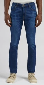 Lee jeans mens Luke slim tapered fit 'Dark Worn Kansas' FACTORY SECONDS. L41m - Picture 1 of 11