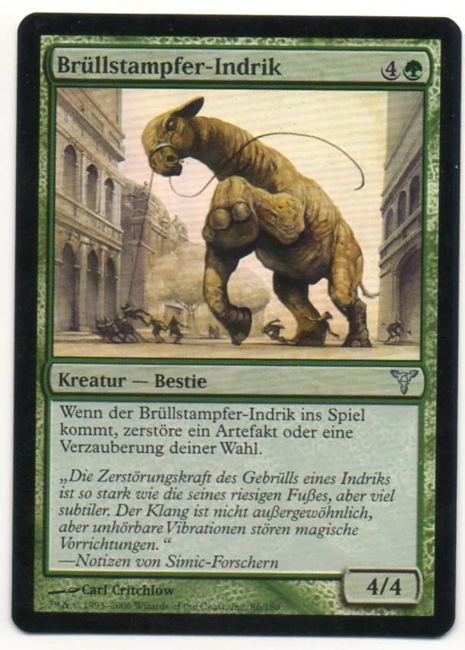 MTG German Foil Indrik Stomphowler Dissension SP - Image 1 of 1