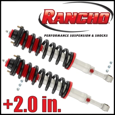 Par de puntales niveladores delanteros Rancho QuickLIFT 2" para Toyota 4Runner 2003-2023 Foto 1 de 4