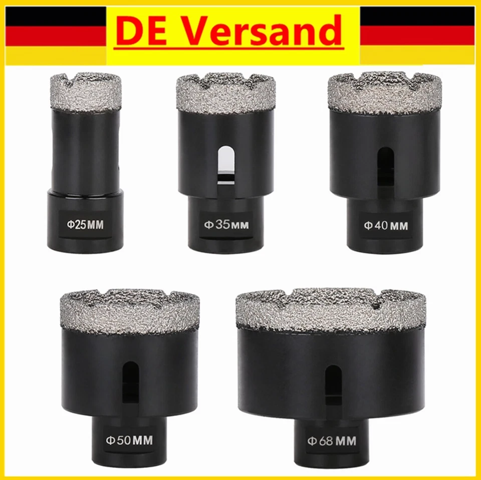 VERSERY 5mm-130 mm M14 Diamantbohrkrone Fliesenbohrer Diamantbohrer für Winkelschleifer