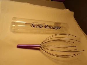 Scalp Massager (Octopus style) New in Plastic Tube Purple Aluminum Handle - Picture 1 of 4