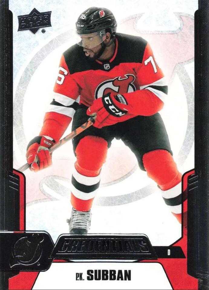 2019-20 Upper Deck Credentials P.K. Subban New Jersey Devils #45 - Image 1 of 2