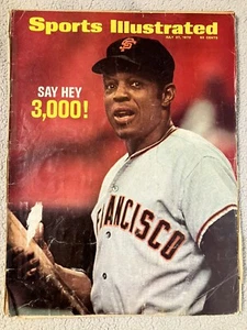 WILLIE MAYS 3000 Hit San Francisco Giants SPORTS ILLUSTRATED Cover July 1970 - Picture 1 of 7