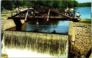View of the Falls and Lake at Promised Land Lake, Pocono Mountains, Pennsylvania - Picture 1 of 2
