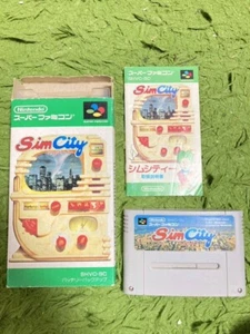 Box and instructions included!!「SimCity」!! Super Famicom SFC - Picture 1 of 2