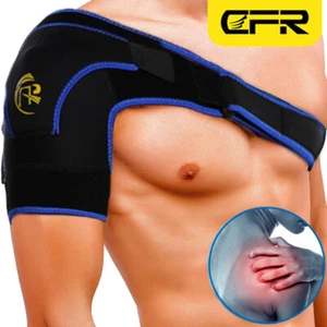 Adjustable Shoulder Brace Rotator Cuff Support Strap Belt Sleeve Pain Men Women - Picture 1 of 13