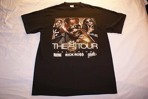 MMG 2012 Tour T-Shirt featuring MeekMill, Rick Ross, Wale, Size M, Black - Picture 1 of 4