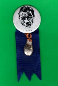 1928 Estilo Retro Tony CANZONERI Boxeo CAMPEÓN 1-3/4" RP Pin con Dije Revestido - Imagen 1 de 2