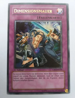 Yu-Gi-Oh! Deminsionsmauer 1.Auflage CRV-DE059☆HOLO☆3-D Effekt☆Goldene Ü-Schrift☆ - Bild 1 von 4