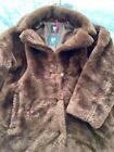 Faux Fur Teddy Bear Coat BNWOT Chocolate Brown Size 18 Very