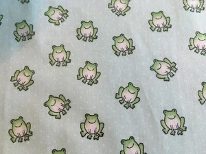 Tela de edredón de algodón 100% alta calidad Nursery Frogs 1/4 yarda 9?x44? - Imagen 1 de 1