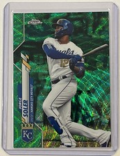 2020 Topps Chrome Jorge Soler #20 Green Wave Refractor # /99 Kansas City Royals