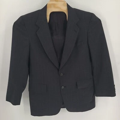 Kuppenheimer Premiere Blazer Mens 42R Navy Black Windowpane Tweed Blazer - Image 1 of 4