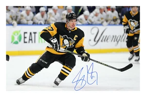 Sidney Crosby Signed A4 Autograph Photo Print NHL Hockey Pittsburg Penguins - Picture 1 of 1