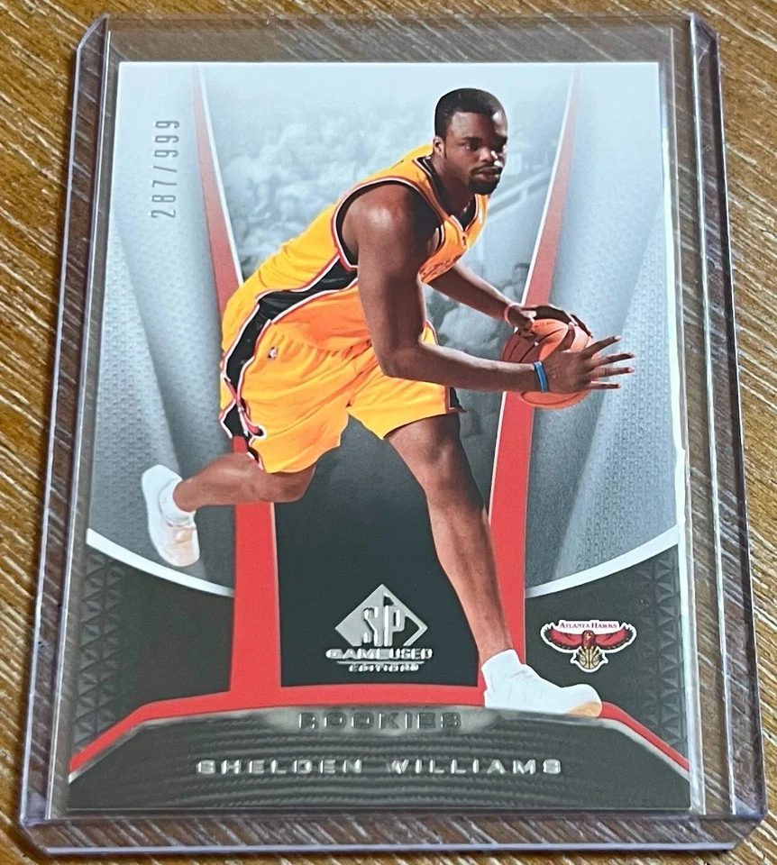 SHELDEN WILLIAMS 06-07 Upper Deck UD SP Game Used RC ROOKIE #287/999 ! HAWKS ! - Image 1 of 1