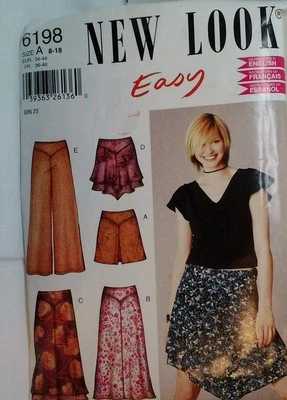 Simplicity 6198 Pants & Skirts Sewing Pattern  8-18  New  - Image 1 of 4
