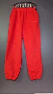 Pantalones deportivos Comfrt minimalistas color rojo carmesí unisex - Imagen 1 de 3