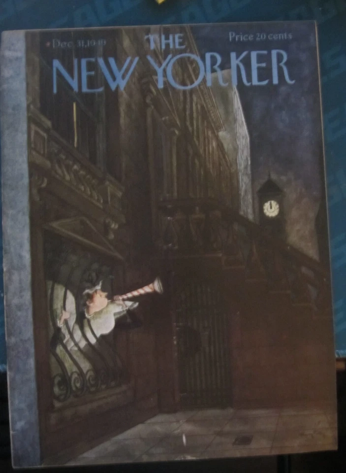 New Yorker Magazine December 31 1949 Cherubs Playing Music Art deco Foto 1 de 1