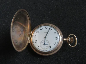Antique Waltham Gold 17 jewel Elgin Pocket Watch Working - Picture 1 of 8
