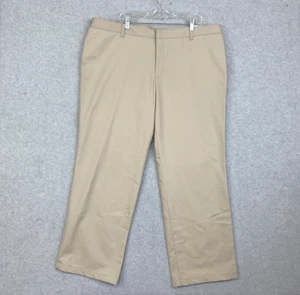 Flynn O'Hara Uniform Pants Girls 45.5x32 Khaki 27J Wrinkle Resistant 15-Flat - Picture 1 of 17