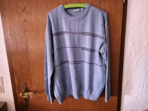 Pullover Feinstrick Westbury Schurwolle Merinowolle blau Gr. L Herren - Bild 1 von 5