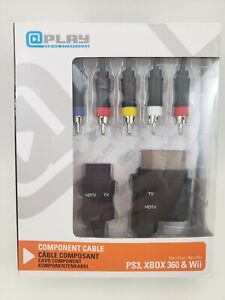 @Play Universal Component Cable for PS3 XBox360 Wii - New NIB