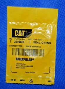 CAT seal o ring part # 2305935  2.95 X 34.42MM 90A NBR O-RING - Foto 1 di 2