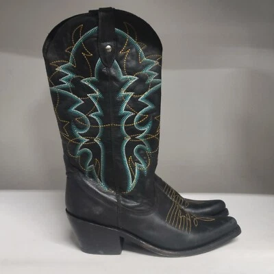 Bota Western Liberty Negra Amelia Cosida Estrella Negra Mujer Talla 10M Foto 1 de 4