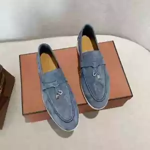 2024 Loafers Mocasines Summer Walk Charms Suede Shoes For Men/ Women Shoes - Picture 1 of 20