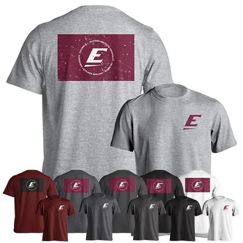 Eastern Kentucky University EKU Colonels State Flag Logo Short Sleeve T-Shirt Cover
