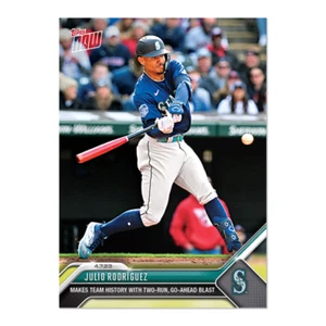 2023 Topps Now MLB #66 Julio Rodriguez fa la storia della squadra Seattle Mariners - Foto 1 di 2