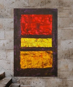 62”x40” Mark Rothko style canvas painting Acrylic,Abstract, Modern,X Large - Picture 1 of 13