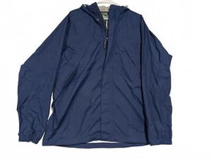 L.L. Bean Lightweight Blue Windbreaker Water Resistant Jacket Mens Medium - Bild 1 von 9