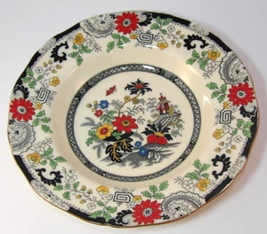 Vintage Coalport Kings Ware Canton 9 1/4" Black Edge Rimmed Soup Bowl 1930s VGC - Picture 1 of 9