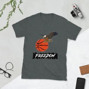 T-Shirt Freedom USA Eagle Basketball Sport Amerika Kobe Shaq Jordan LeBron - Bild 1 von 6