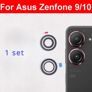 1 juego nuevo reemplazo de cubierta de lente de vidrio para cámara trasera para Asus Zenfone 9 10 - Imagen 1 de 4