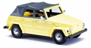 Volkswagen 181 Yellow 1:87 Diorama Modelo Busch