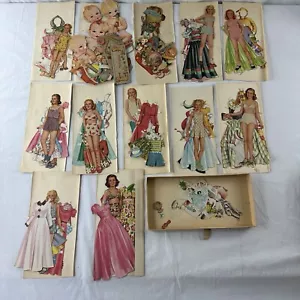 Lote De Muñecas De Papel De Colección Años 1930 Años 40 Segunda Guerra Mundial Niñas Bebés Gracia Vestidos Trajes Juguetes - Imagen 1 de 10