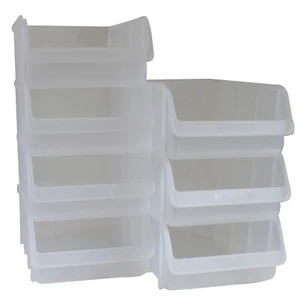 7x Profi Sichtboxen PP Gr. 5 TRANSPARENT Stapelbox Sicht-Lagerbox Boxen Sichtbox - Bild 1 von 1