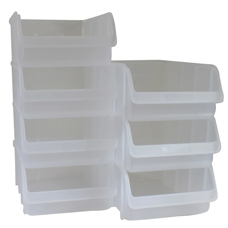 HÜNERSDORFF 7x Profi Sichtboxen PP Gr. 5 TRANSPARENT Stapelbox Sicht-Lagerbox Boxen Sichtbox