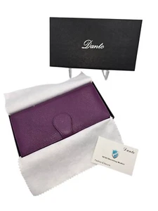 Cartera Dante Vegana Cuero Púrpura Triple Para Mujer Bloqueo RFDI NUEVA SIN ETIQUETAS - Imagen 1 de 8