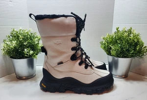 UGG Adirondack wasserdichte Meridian Damen-Wanderstiefel weiß Größe 8🤍🖤 neu ohne Etikett - Bild 1 von 16