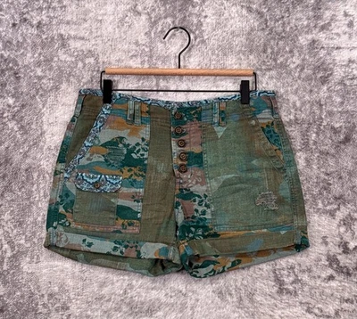 Anthropologie Shorts 28 P Petite Womens The Wanderer Patchwork Utility Canvas - Image 1 of 4