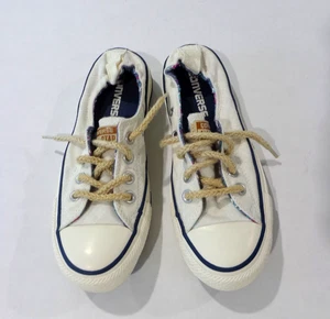Converse All Star bianche con lacci in corda Shoreline slip on donna taglia 5,5 - Foto 1 di 7