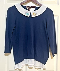 Maglione Disney Her Universe Alice nel Paese delle Meraviglie Tè per Due Strati Taglia S - Foto 1 di 16