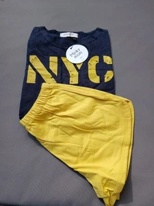 Kinder 7-8 Set aus zwei New York NYC Shorts und Top - Bild 1 von 5