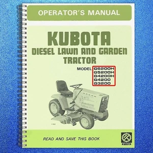 KUBOTA G3200 G4200 G4200H G5200H G6200H TRACTOR OPERATOR MANUAL - WIRE-LOCK BIND - Bild 1 von 5